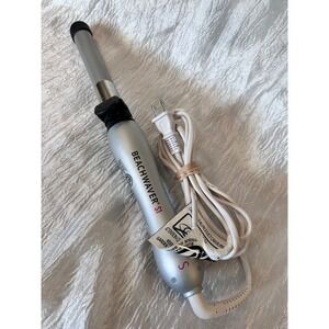 Beachwaver‎ S1 Rotating Curling Iron Silver Black 1 Inch Barrel BW135S1 TESTED!!